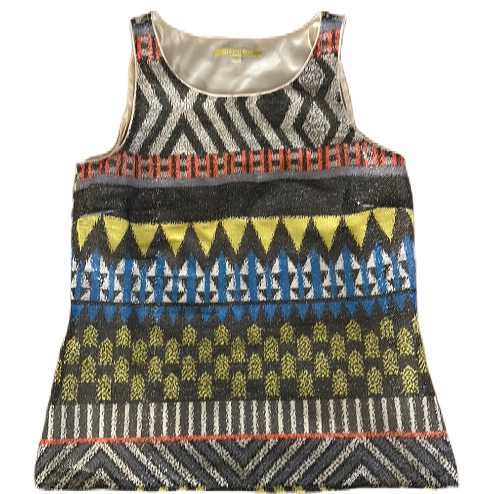 Gianni Bini Lined Sequined Tank Size X Small